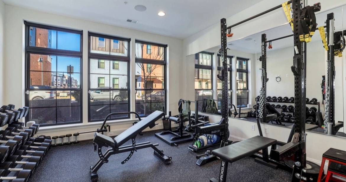 A full-size in home gym perfect for at-home workouts